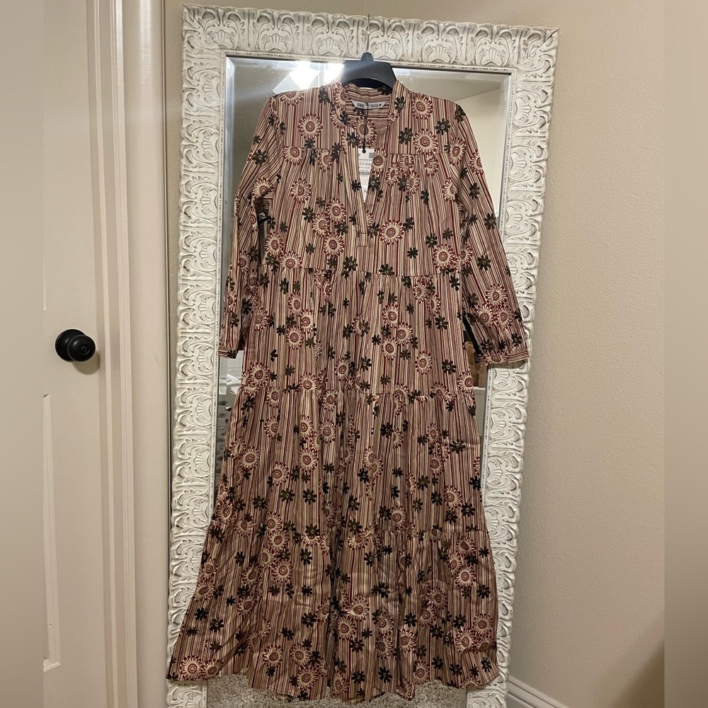 Fall Floral Maxi Dress - Zara